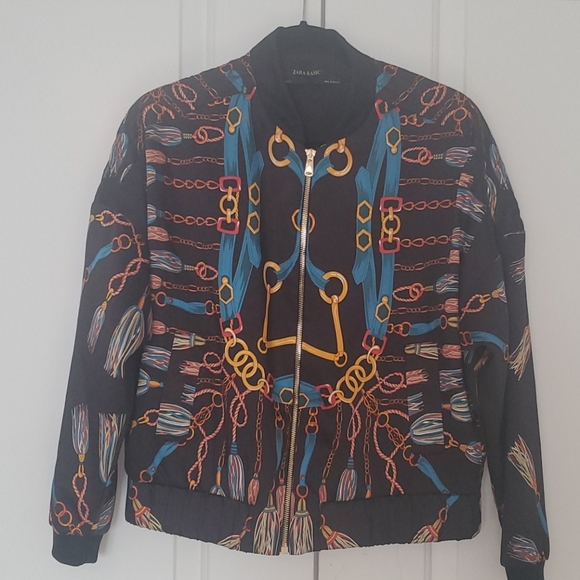 Zara Chain Print Bomber - Medium - Picture 5 of 8